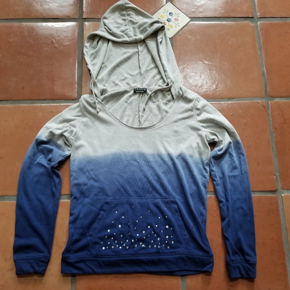 VENUS Blue and Grey Hoodie - Picture 1 of 11